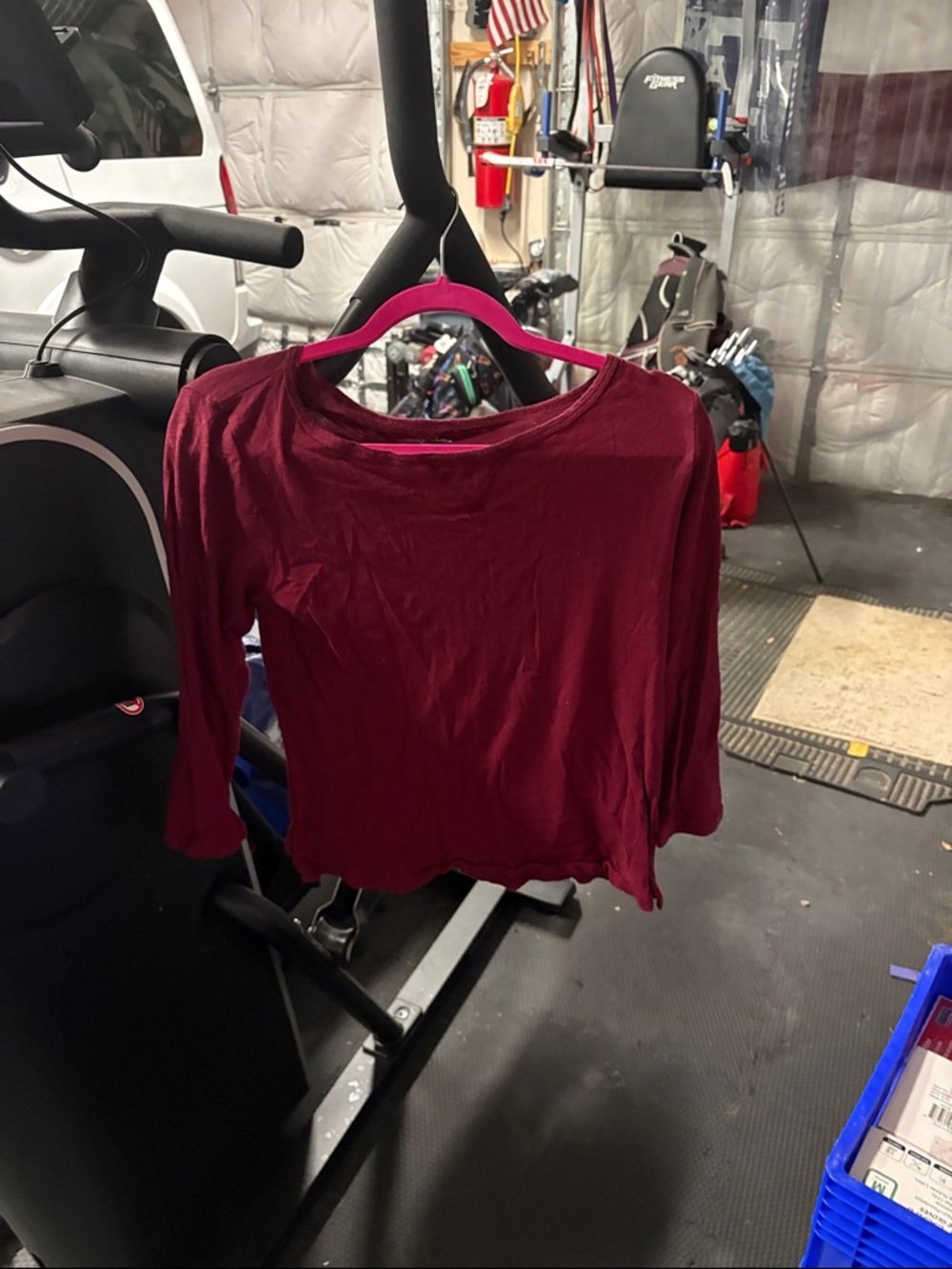 J. Crew Women's Long Sleeve Tee in Burgundy